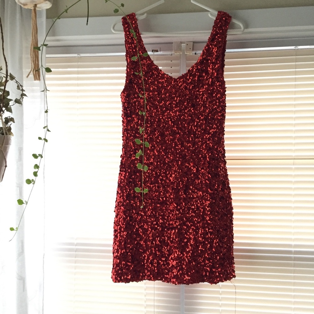 ⭐️4 for$30⭐️red sequence NewYears dressparty dress